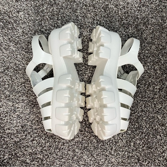 Steve Madden Echo Platform Fisherman Sandals Chunky White Women’s 10 - Picture 4 of 8